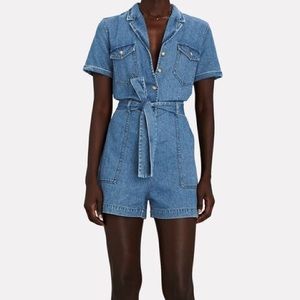 Rails denim romper